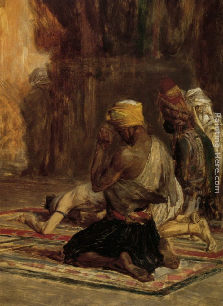Charles Bargue Prayer In A Mosque
